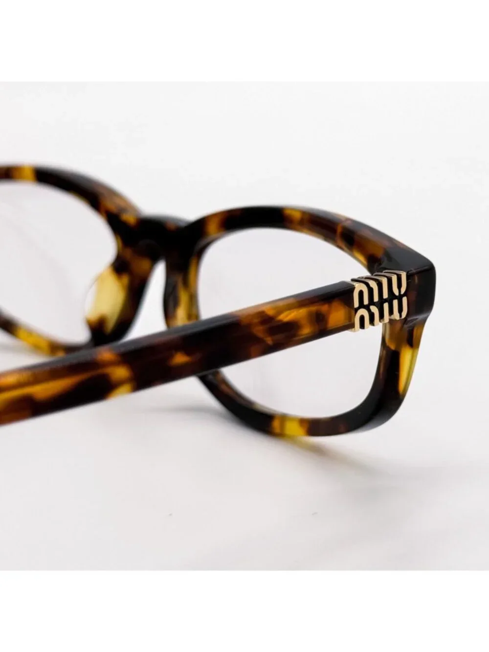 New Miu Miu MUA06S 14L08N Havana Women Eyeglasses SMU A06 Authentic